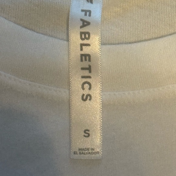 Fabletics White Floral Muscle Tee - Picture 3 of 3